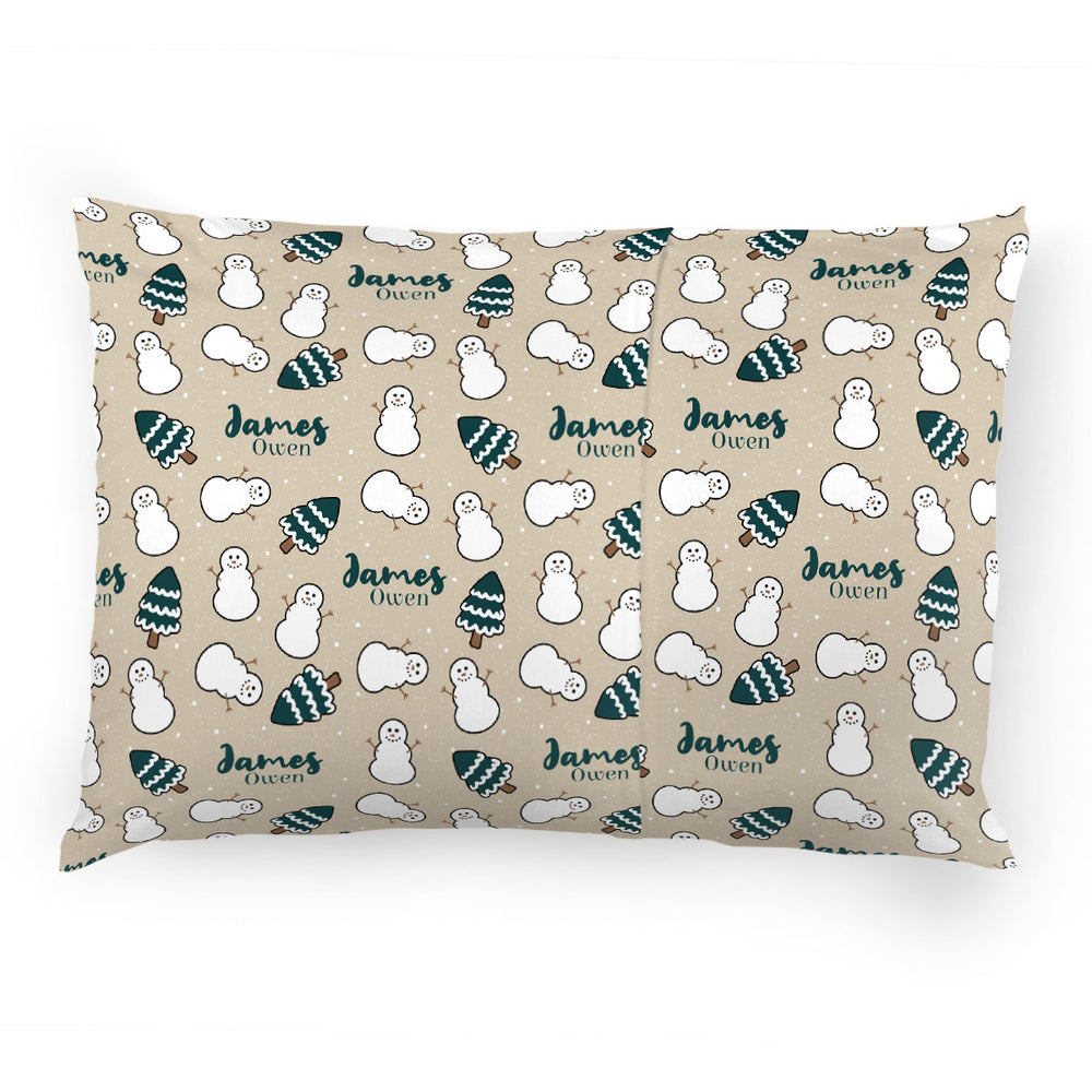 Personalized Pillow Case | Evergreen Frost