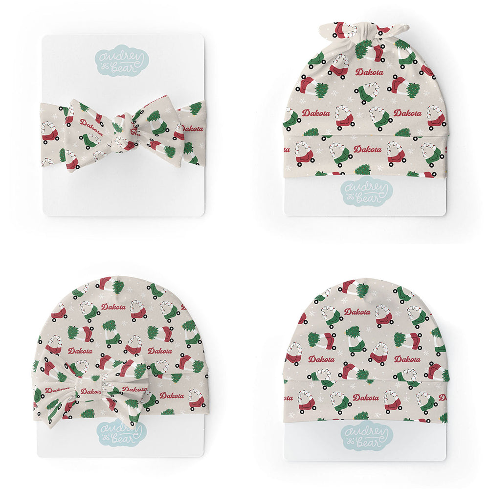 Personalized Swaddle & Hat Set | Cozy Coupes