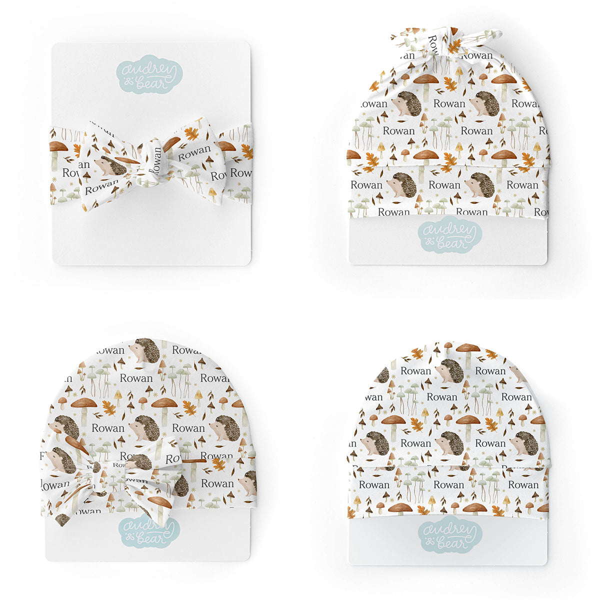 Personalized Newborn Bundle | Hedgehog Forest
