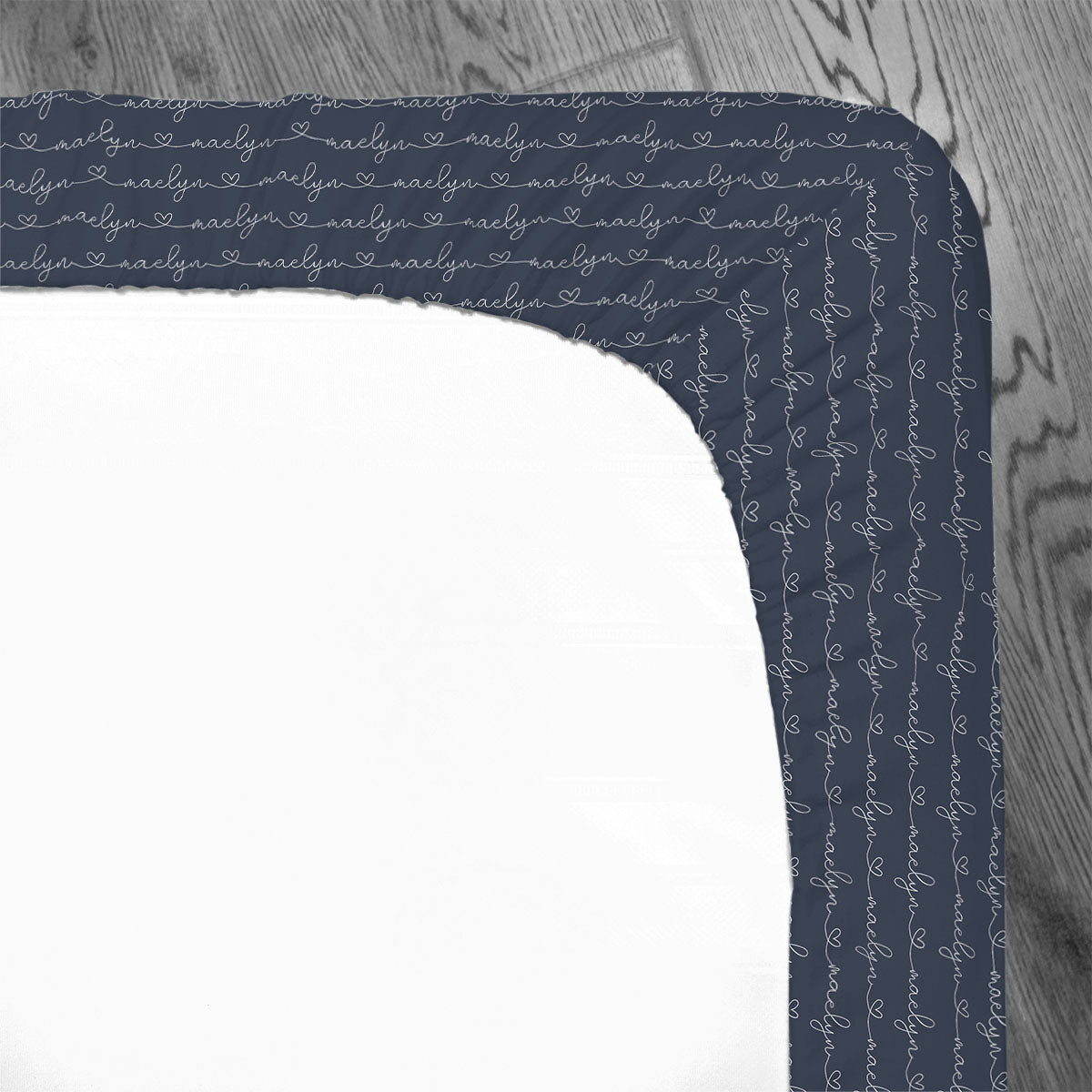 Personalized Crib Sheet | Blueberry Blossoms