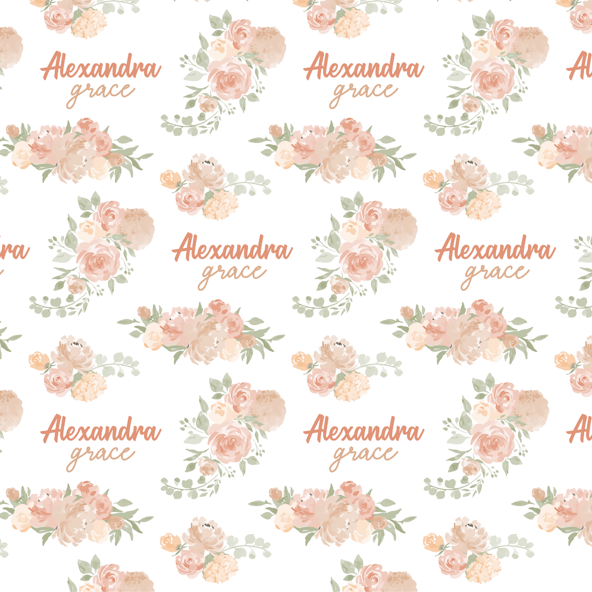 a white background with pink flowers and green leaves