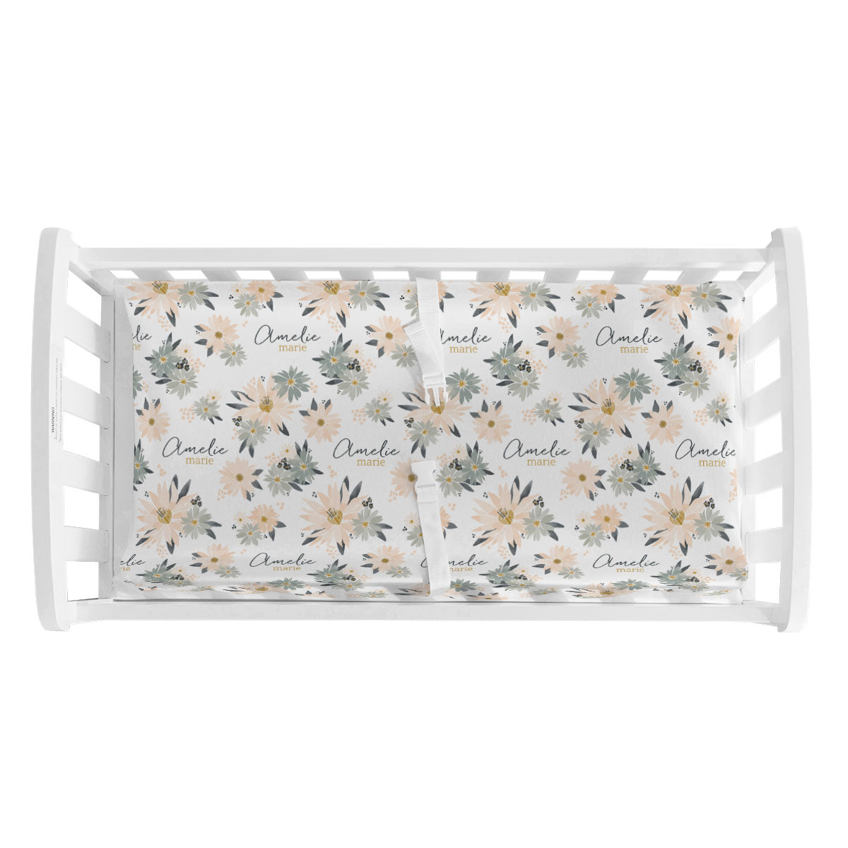 Personalized Changing Pad Cover | Blooming Spring