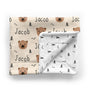 Personalized Baby Minky Blanket | Bear Necessities