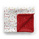 Personalized Minky Blanket | Candy Cane Lane