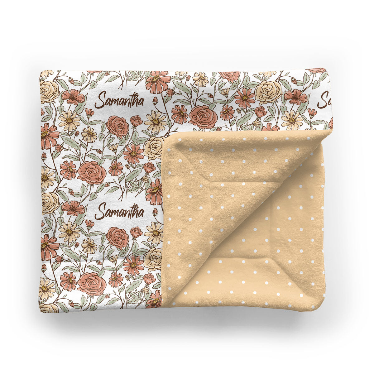 Personalized Baby Minky Blanket | Secret Garden