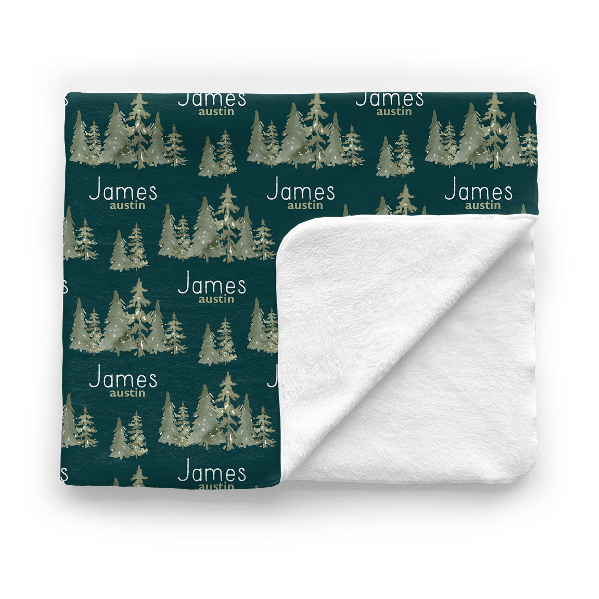 Personalized Baby Minky Blanket | Ancient Woodland