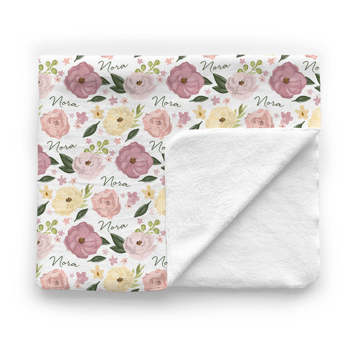 Personalized Baby Minky Blanket | Bella Flora