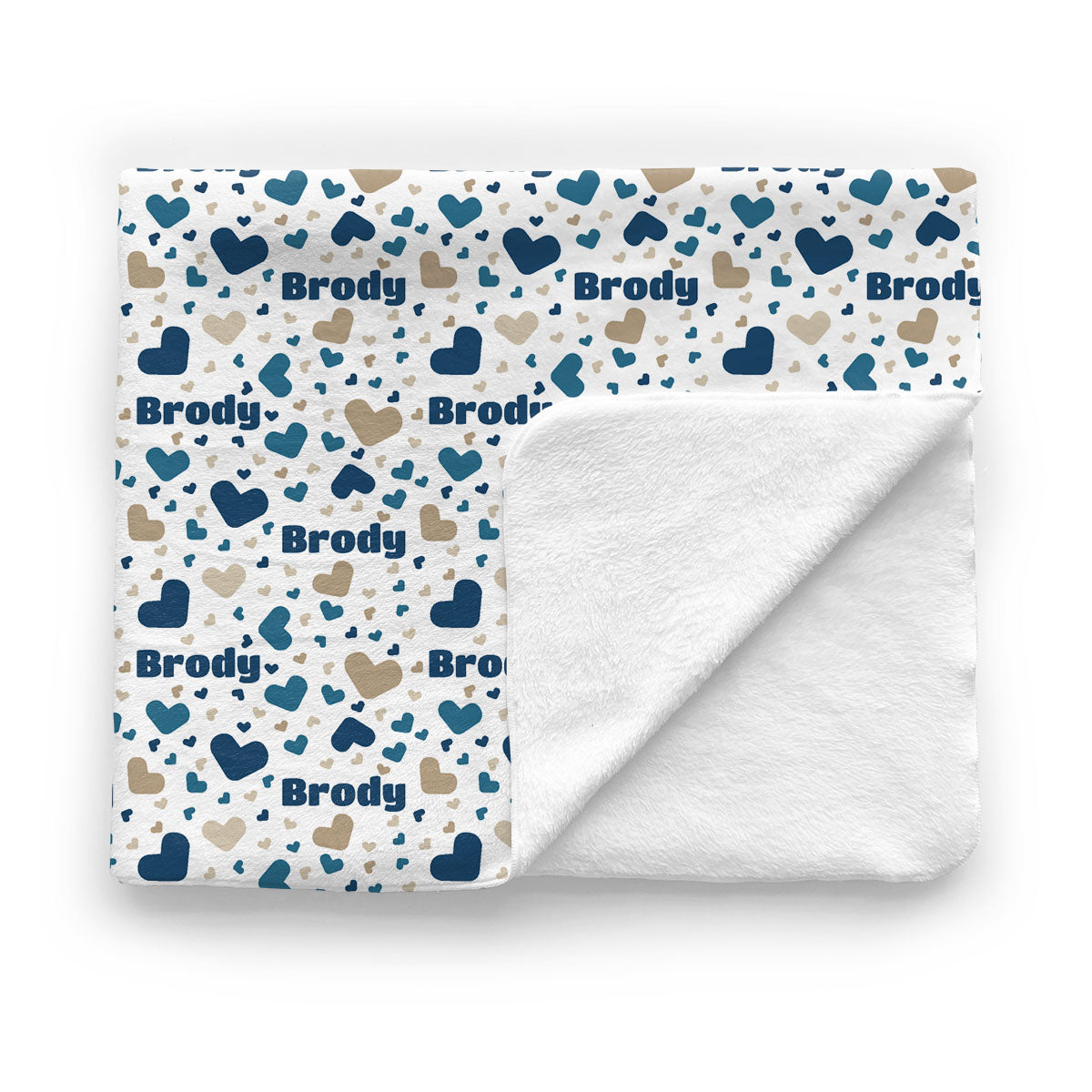 Personalized Baby Minky Blanket | Bursting Hearts