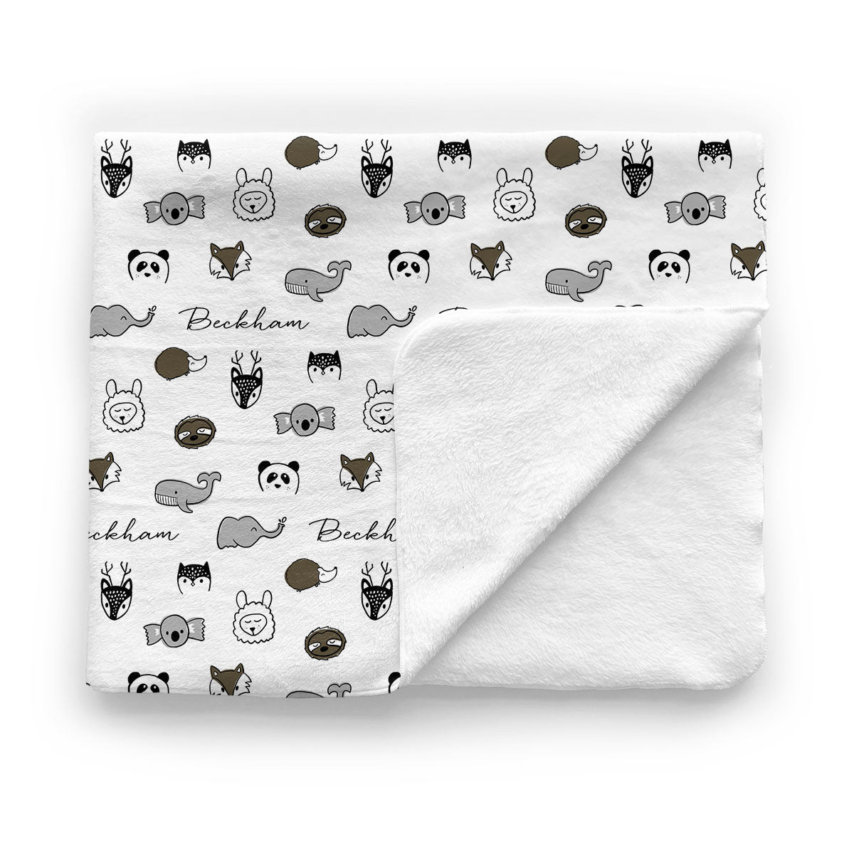 Personalized Baby Minky Blanket | Cuddly Critters