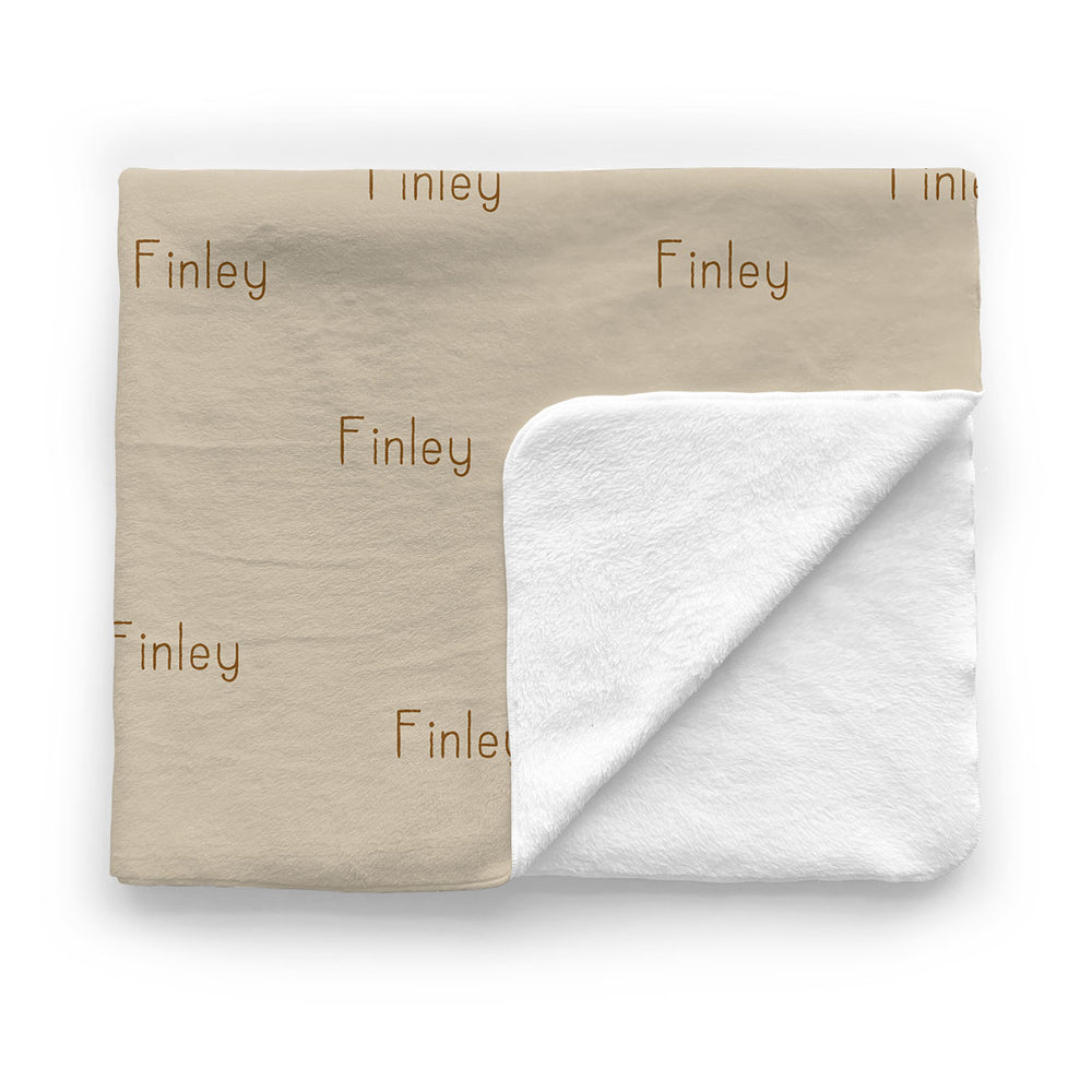 Personalized Baby Minky Blanket | Golden Hues
