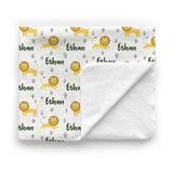 Personalized Baby Minky Blanket | Lion Lullabies