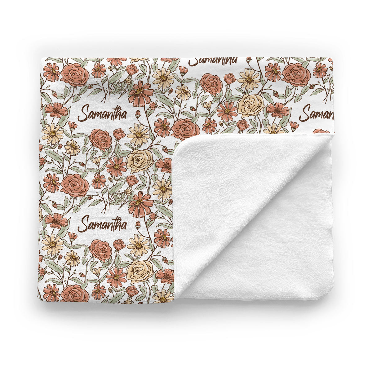 Personalized Baby Minky Blanket | Secret Garden