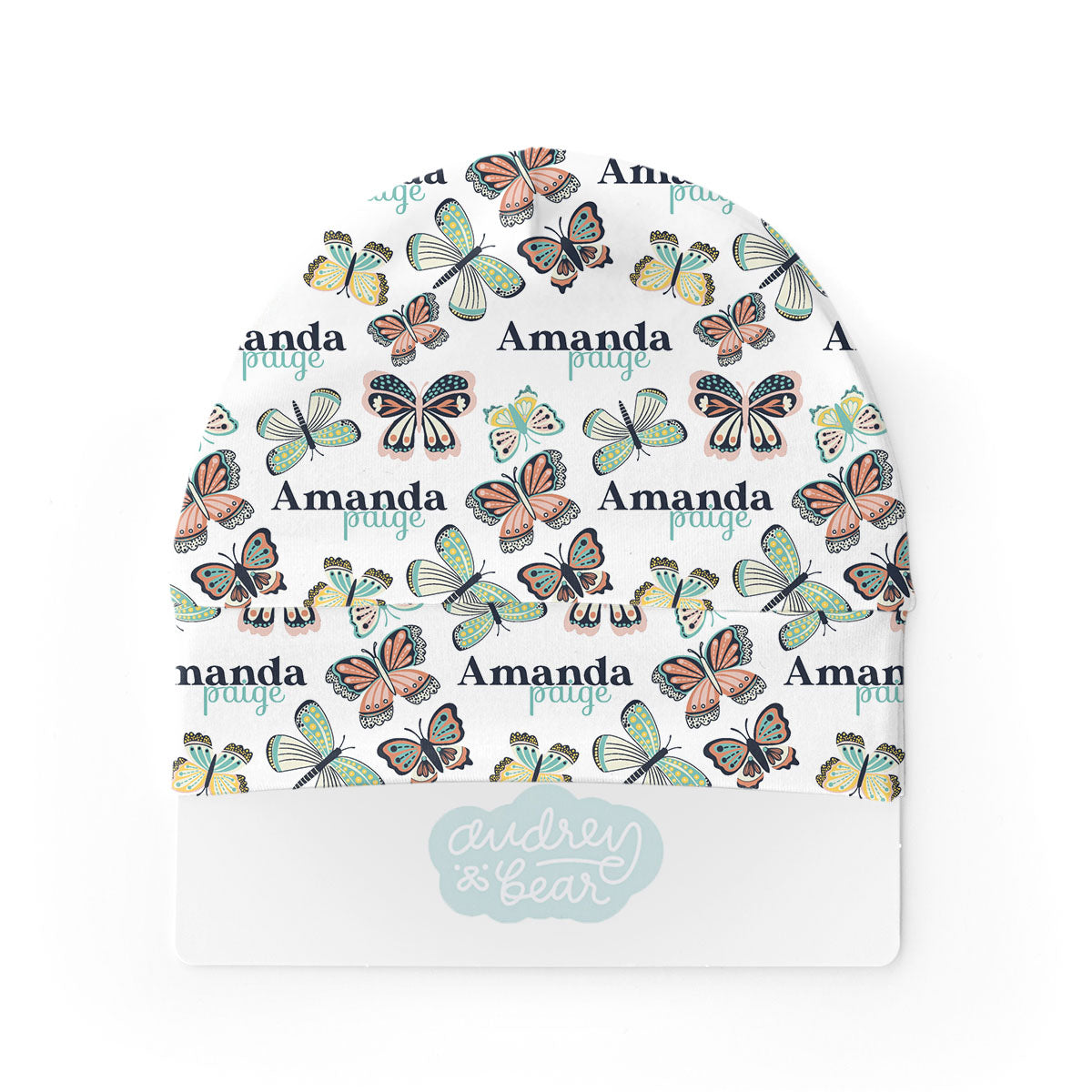 Personalized Swaddle & Hat Set | Flutters