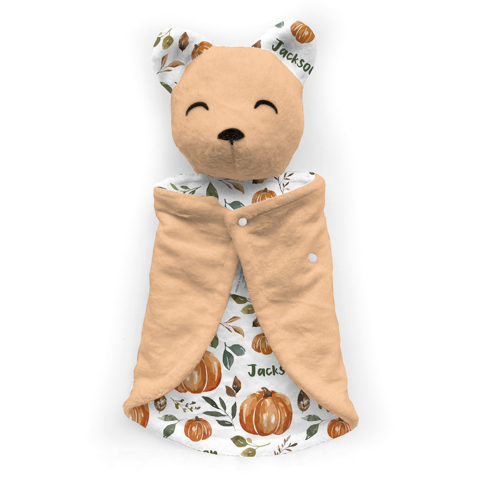 Personalized Bear Lovey | Pumpkin Patch (Cate & Rainn Design)