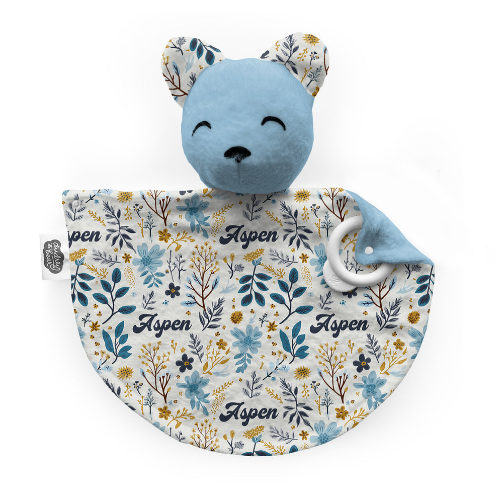 Personalized Bear Lovey | Twilight Petals