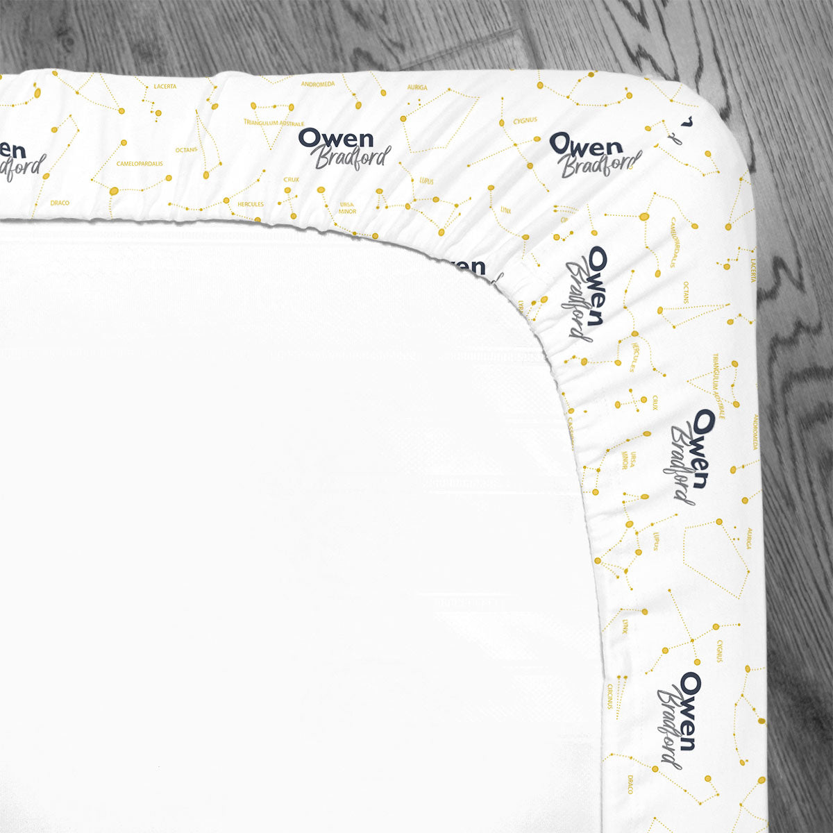 Personalized Crib Sheet | Captivating Constellations