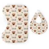 Personalized Bib & Burp Cloth Set | Bear Necessities