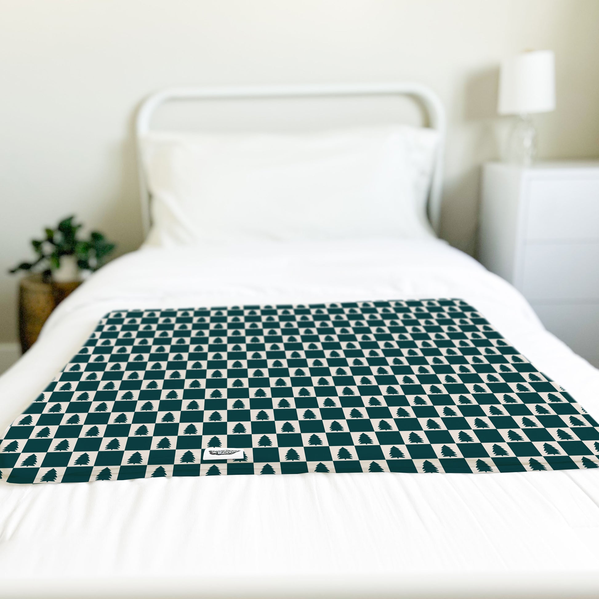 Big Bear Swaddle Blanket | Christmas Tree Check