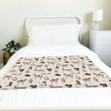 Personalized Big Bear Swaddle Blanket | Wild West