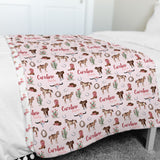 Personalized Big Bear Swaddle Blanket | Charming Cowgirl