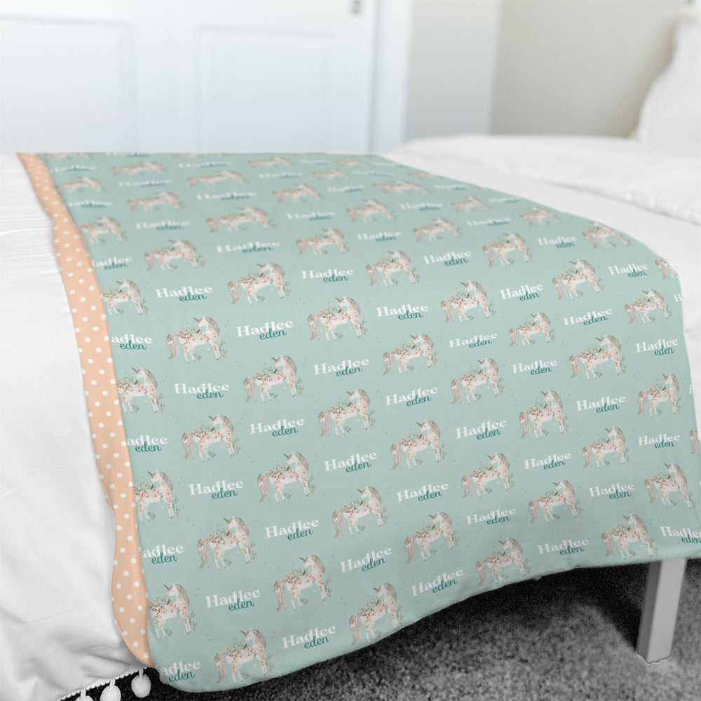 Personalized Big Bear Swaddle Blanket | My Little Unicorn