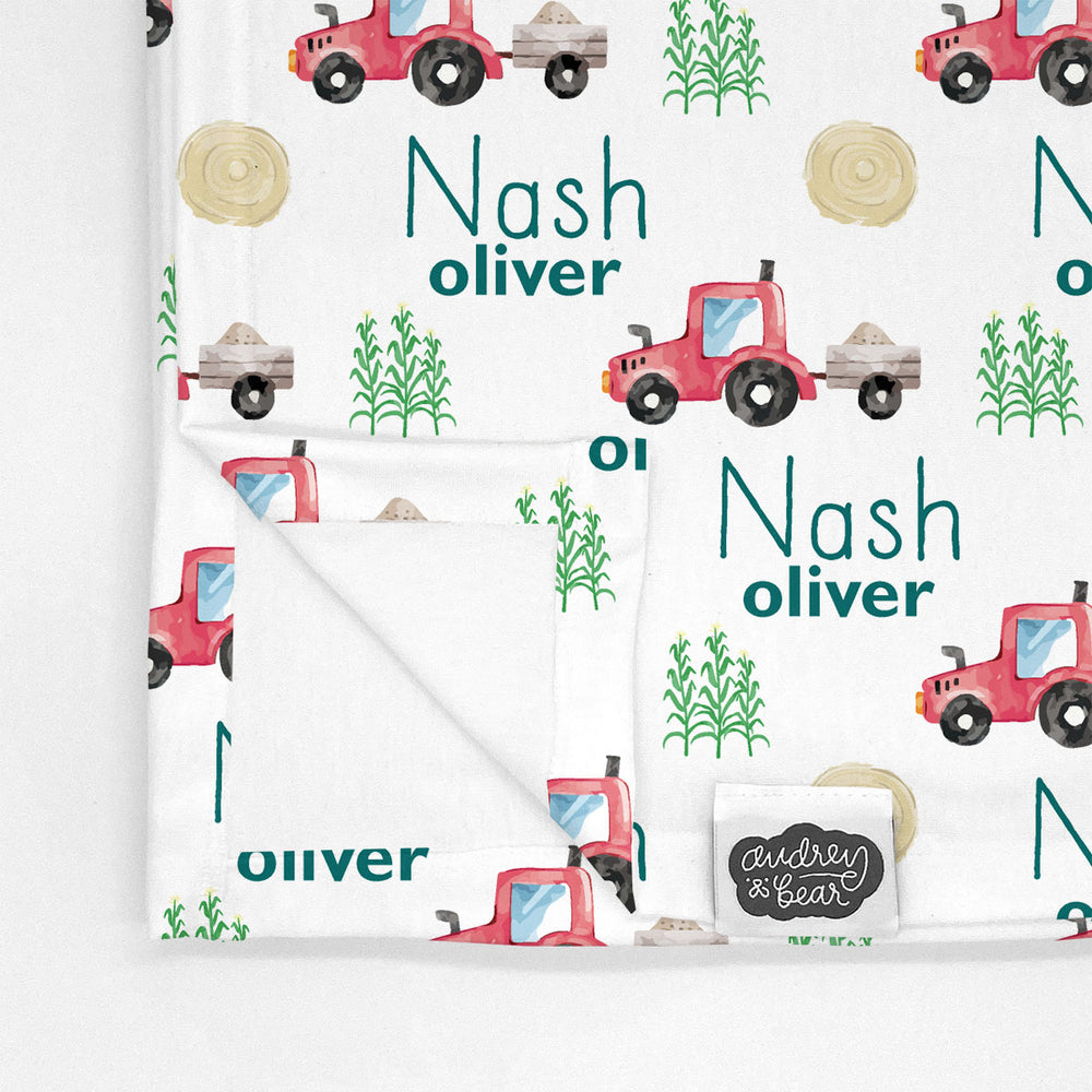 Personalized Big Bear Swaddle Blanket | Harvest Time