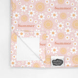 Personalized Big Bear Swaddle Blanket | Sunny Daisies