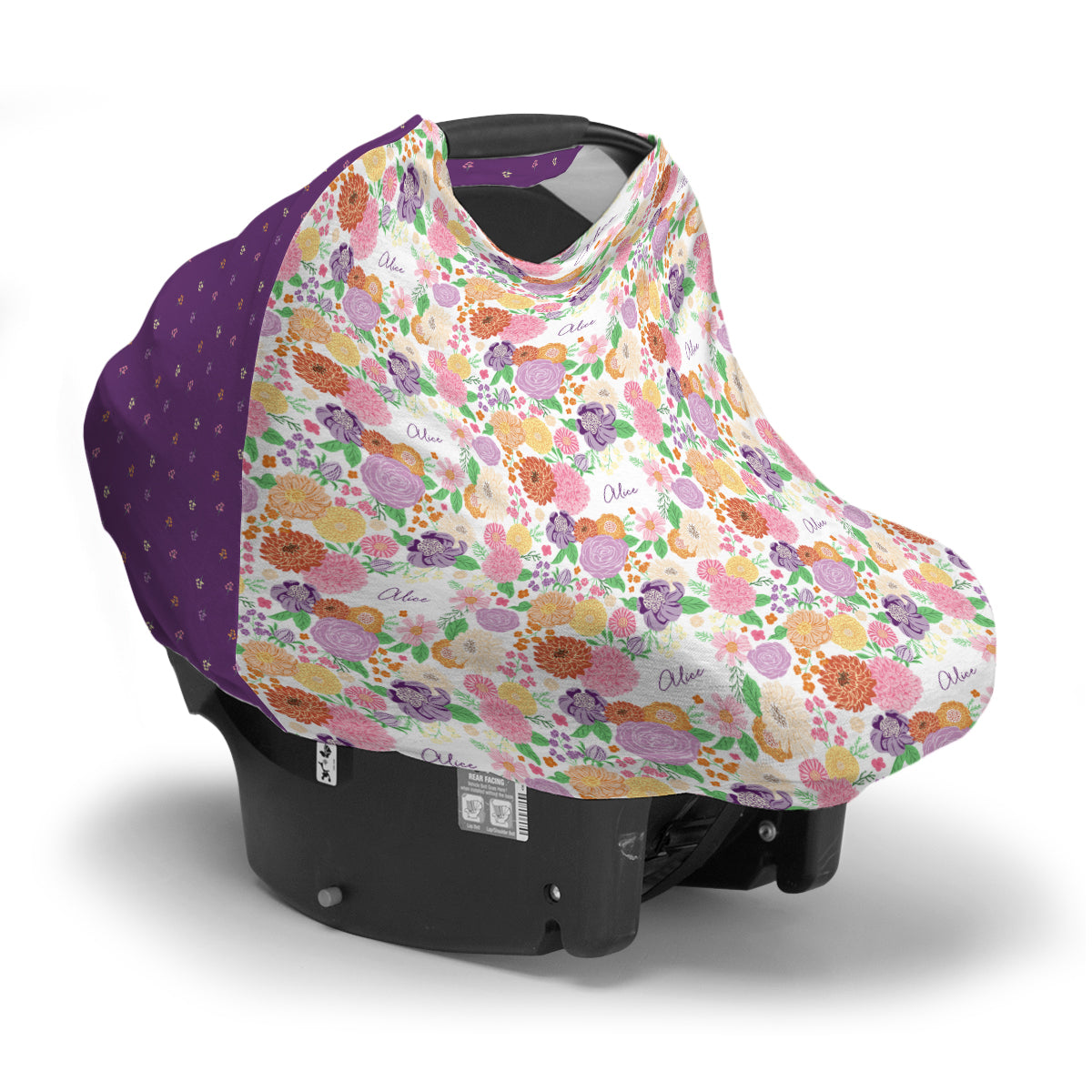 Personalized Car Seat Cover | Bursting Blooms