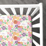Personalized Crib Sheet | Bursting Blooms