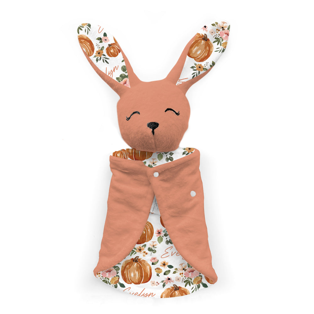 Personalized Bunny Lovey | Autumn Floral (Cate & Rainn Design)