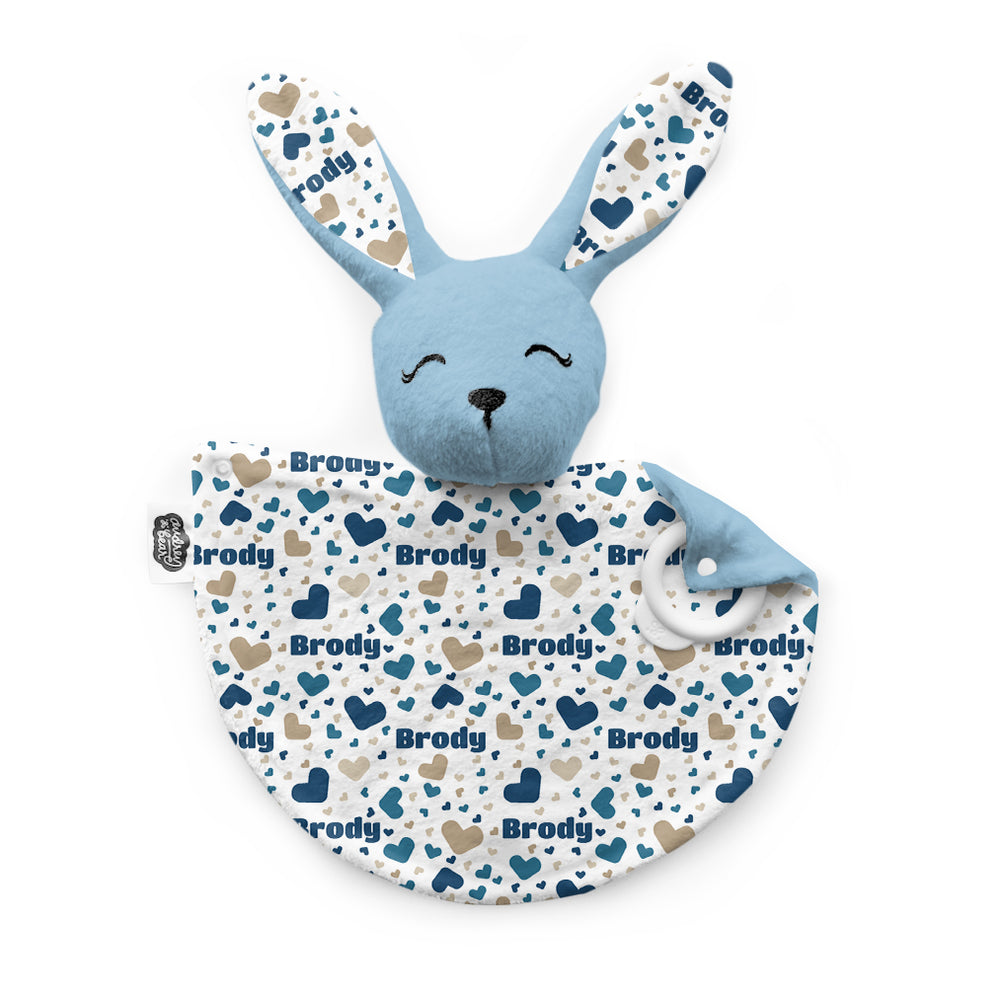 Personalized Bunny Lovey | Bursting Hearts