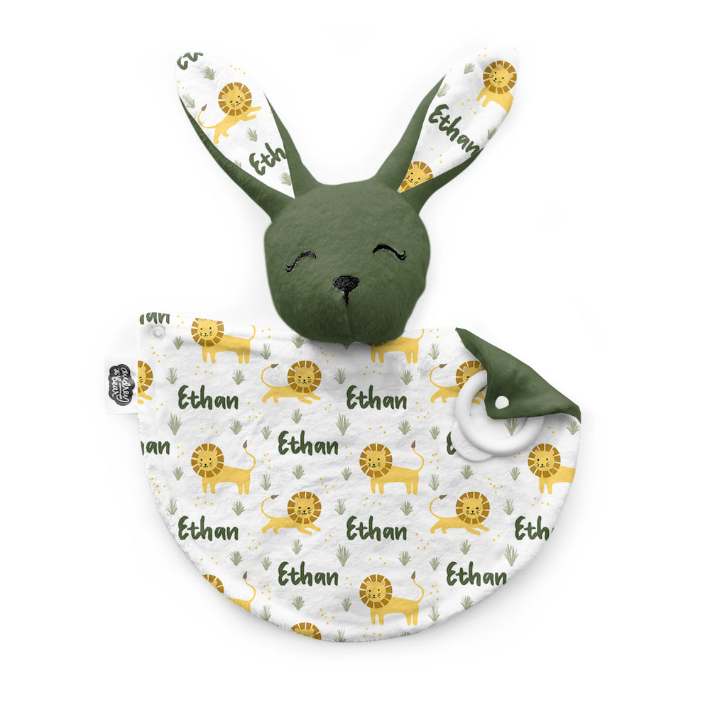 Personalized Bunny Lovey | Lion Lullabies