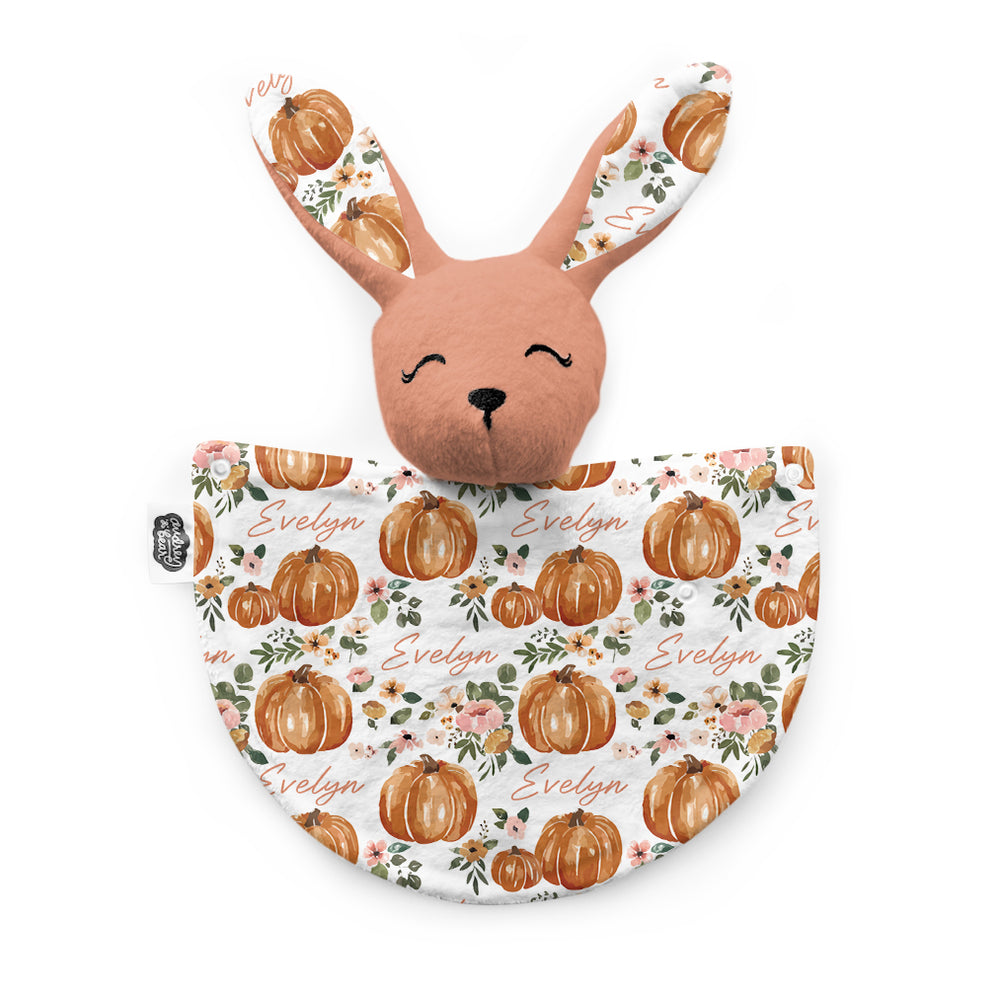 Personalized Bunny Lovey | Autumn Floral (Cate & Rainn Design)
