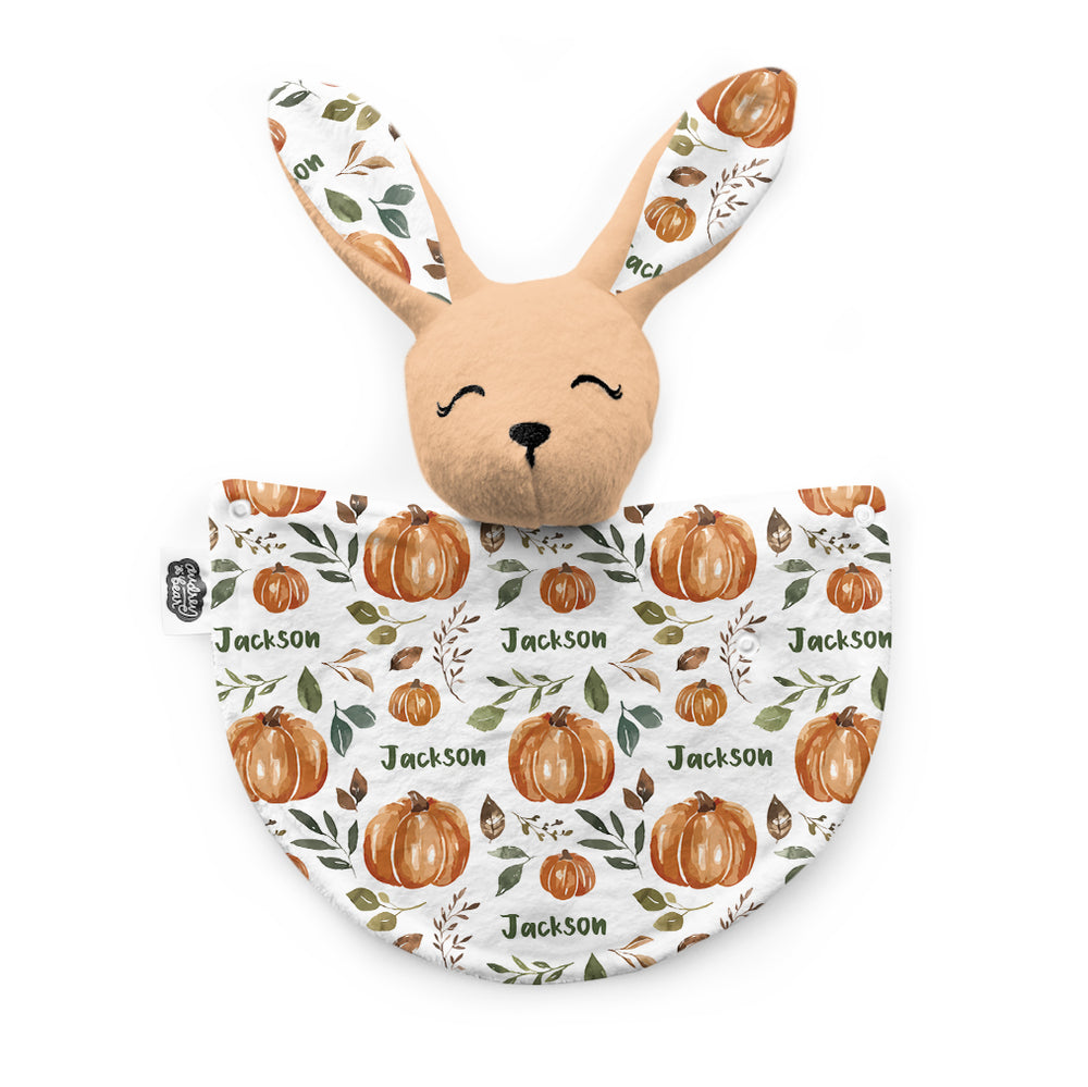 Personalized Bunny Lovey | Pumpkin Patch (Cate & Rainn Design)