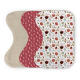 Personalized Burp Cloth Set | Autumn Bloom