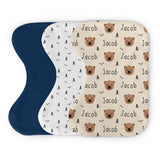 Personalized Burp Cloth Set | Bear Necessities