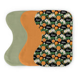 Personalized Burp Cloth Set | Citrus Blossom