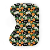 Personalized Burp Cloth Set | Citrus Blossom