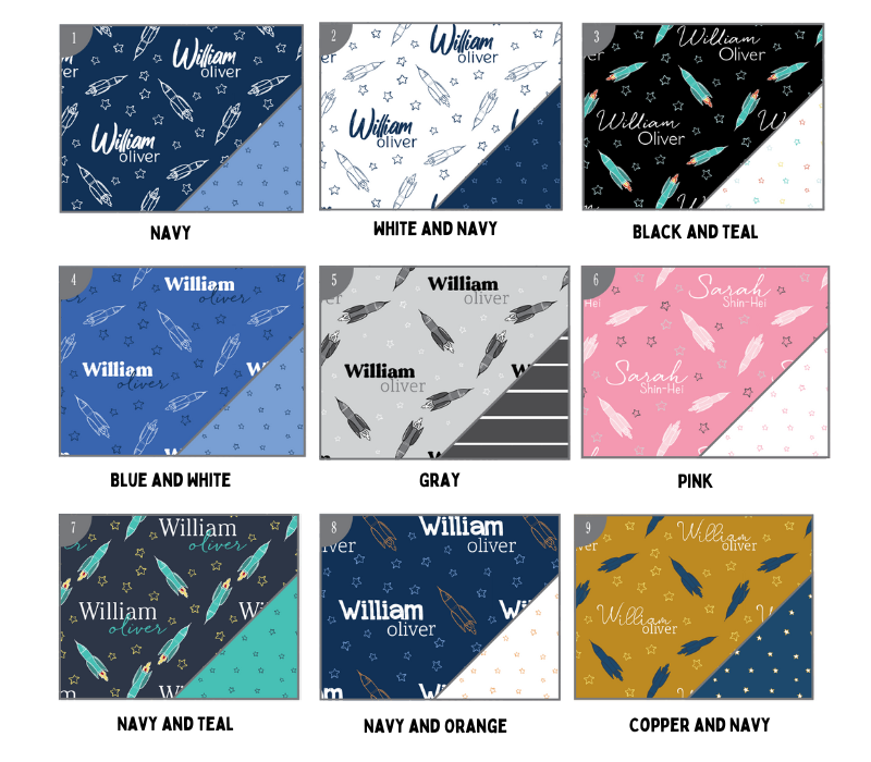 a bunch of different patterns on a sheet of paper