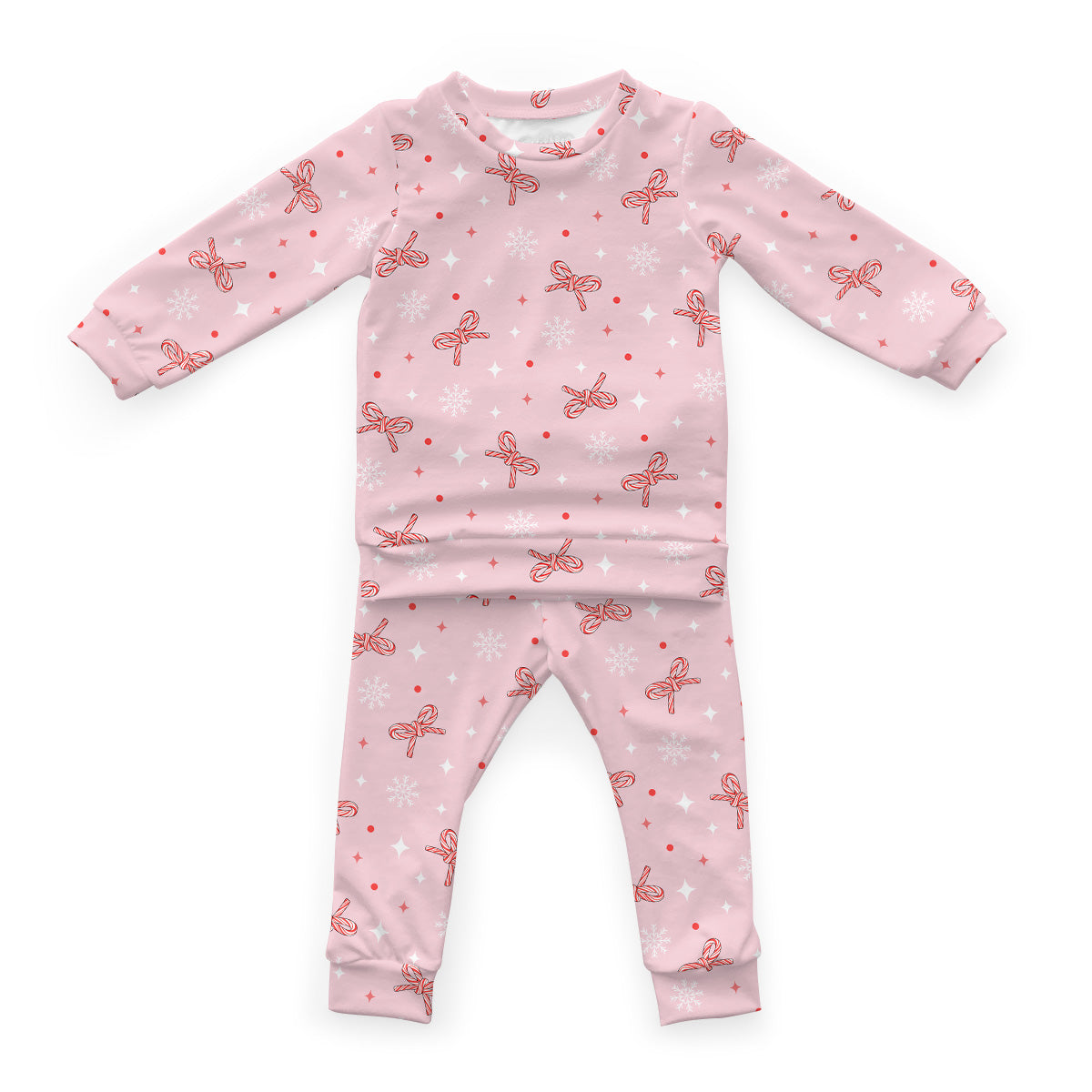 Cloudwear {Baby + Kids Loungewear} | Candy Cane bows