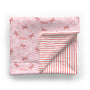 Personalized Baby Minky Blanket | Candy Cane bows