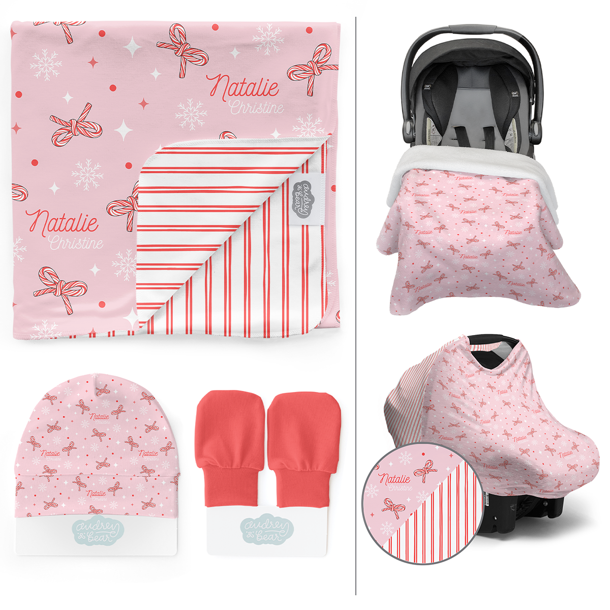 Personalized Take Me Home Bundle | Candy Cane bows