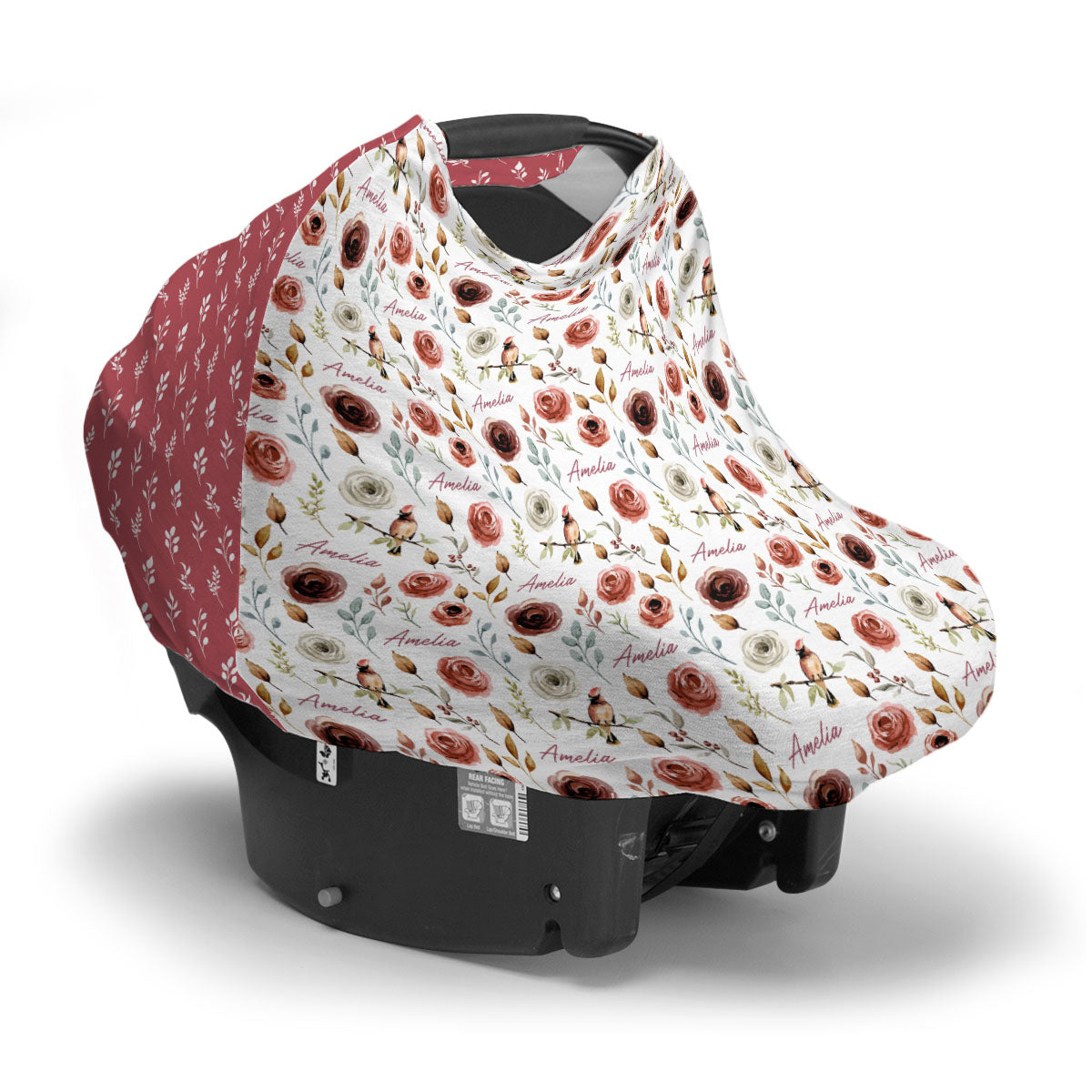 Personalized Car Seat Cover | Autumn Bloom