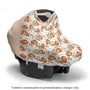 Personalized Car Seat Cover | Autumn Floral (Cate & Rainn Design)