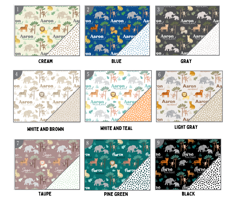 a bunch of different patterns of fabric