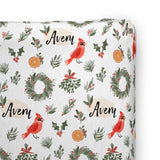 Personalized Changing Pad Cover | Cardinal Delight