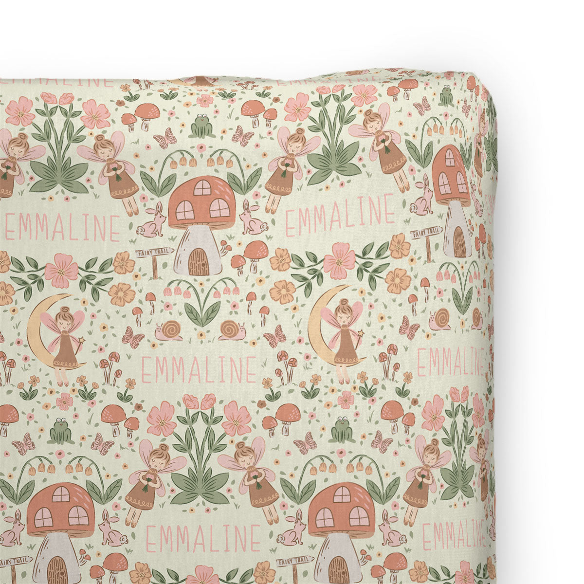 Personalized Changing Pad Cover | Fairyland Garden