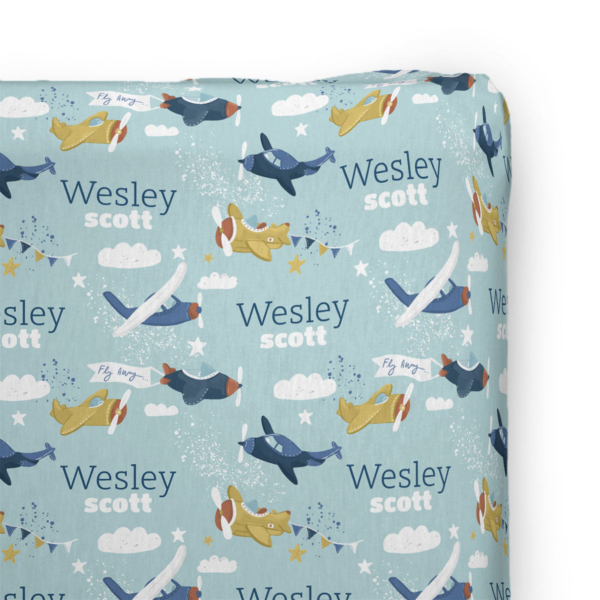 Personalized Changing Pad Cover | Fly High