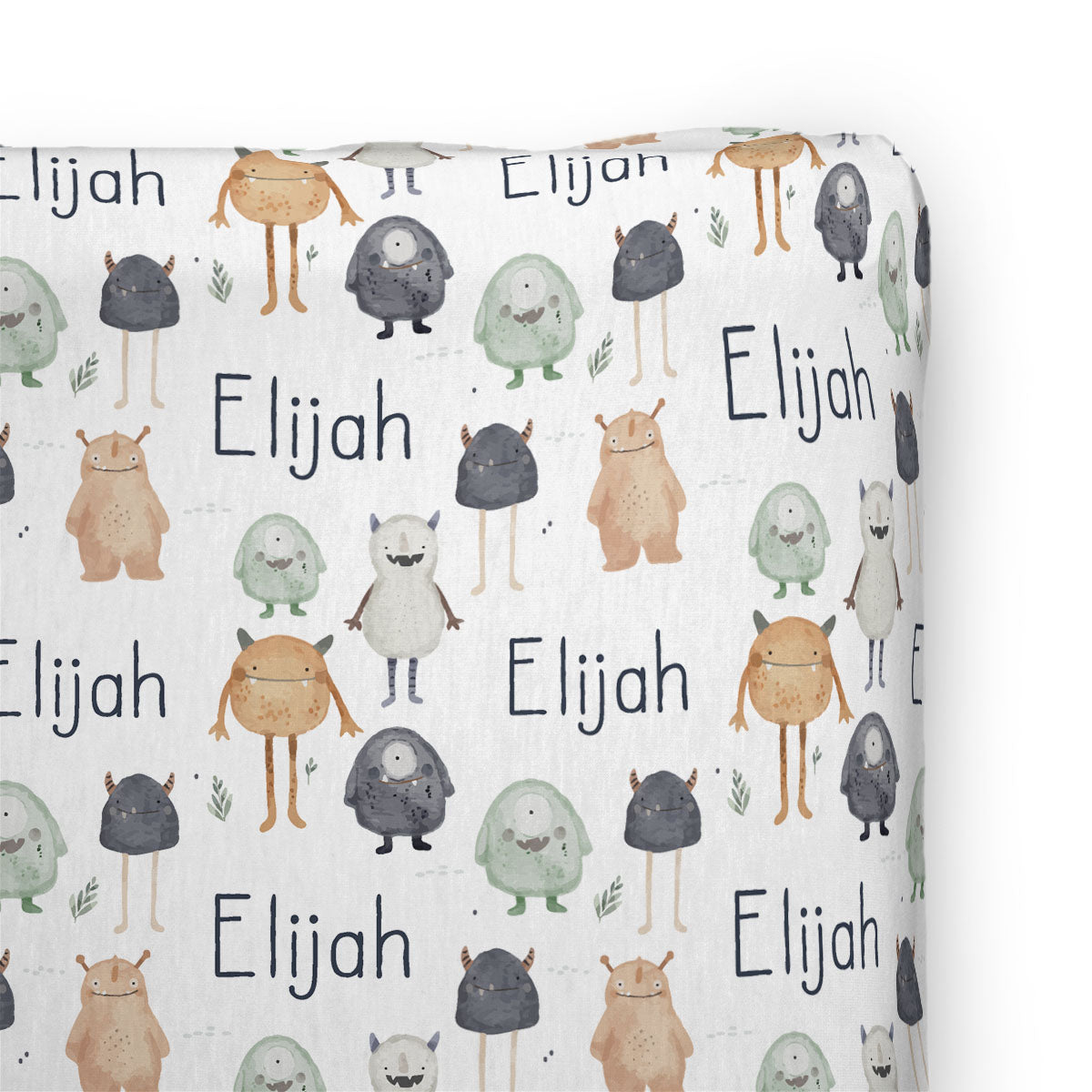 Personalized Changing Pad Cover | Monster Mash