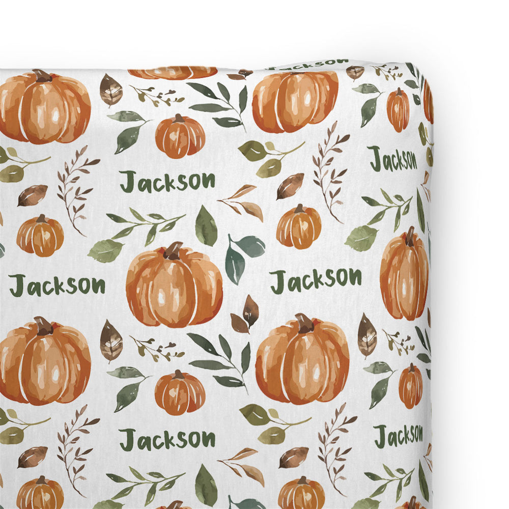 Personalized Changing Pad Cover | Pumpkin Patch (Cate & Rainn Design)